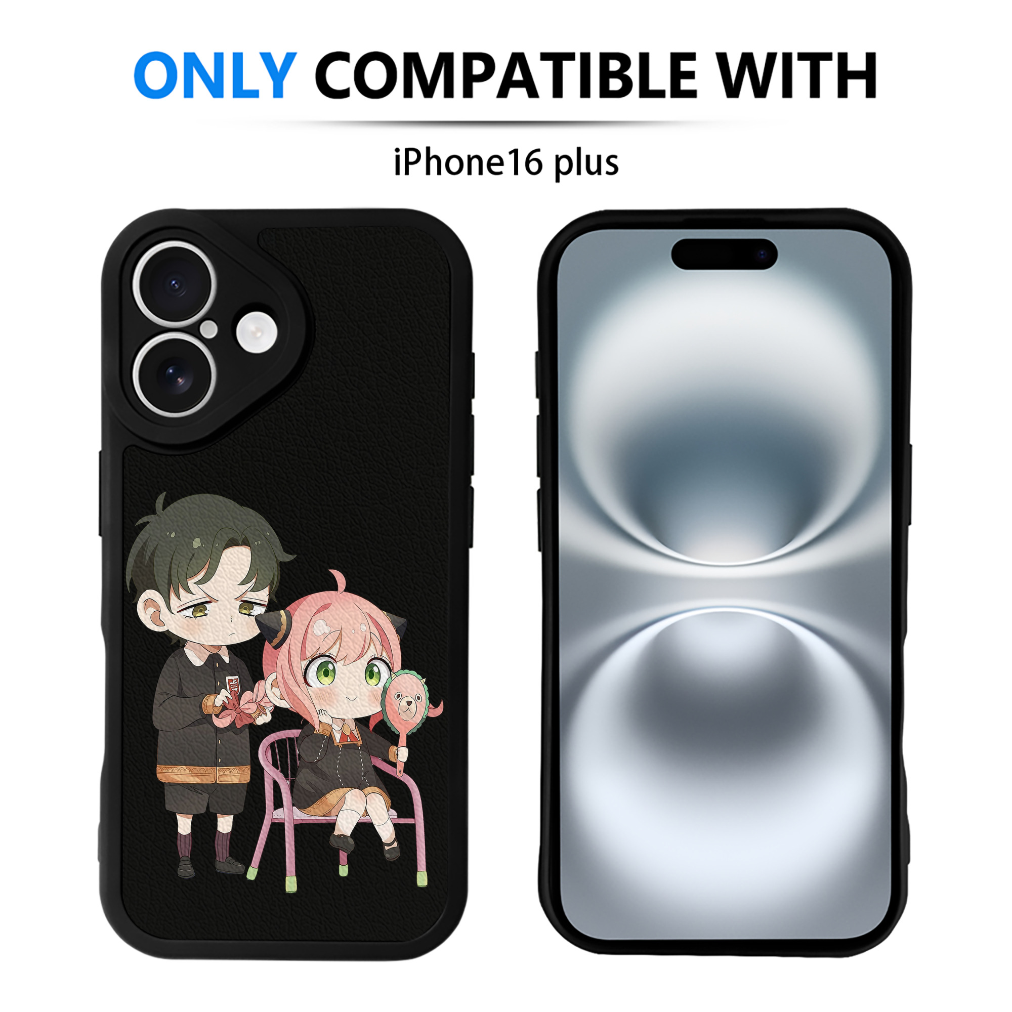 （画像用） SPY×FAMILY间谍家家酒 【iPhone 16シリーズ対応】シリコンスマホケース（レザー調） 材質：シリコン